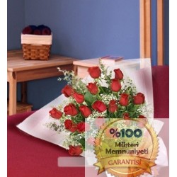 21 Kırmızı Gül Buketi